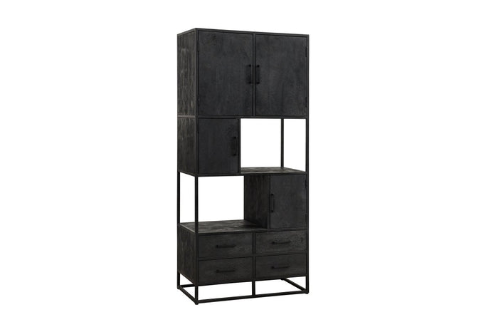 Mangoholz Fächerschrank Florence 90 cm Mahom
