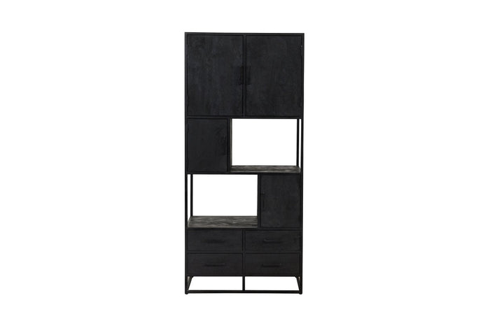 Mangoholz Fächerschrank Florence 90 cm Mahom