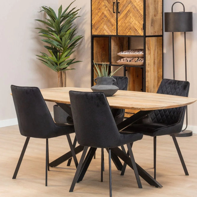 Mangohouten Eettafel Tulsa