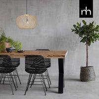 Mangoholz Esstisch Columbus Rechteck 200x100 cm (6cm) Mahom