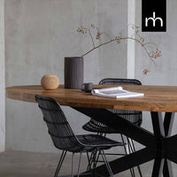 Mangoholz Esstisch Tulsa Oval 240×110 cm Mahom