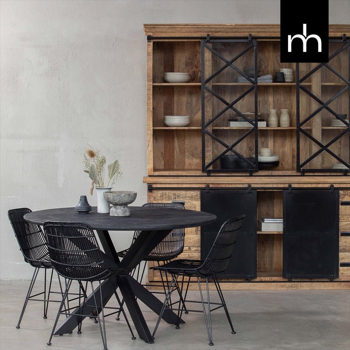Mangoholz Buffet-Schrank Denver 240×220 cm X Mahom