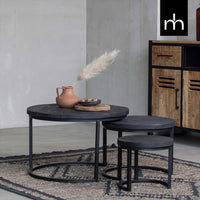Mangoholz Couchtische Sienna Satz von 3 Mahom