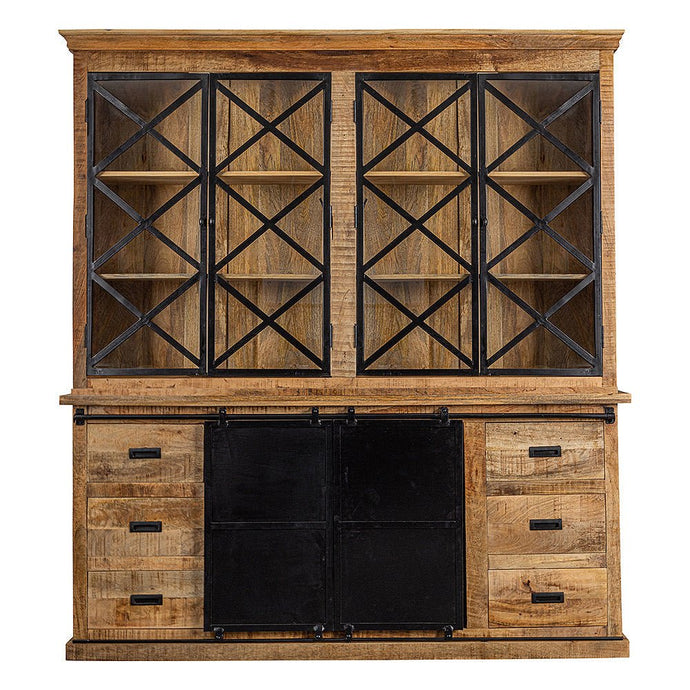 Mangoholz Buffet Schrank Denver 160 cm Doppeltüren X