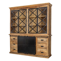 Mangoholz Buffet-Schrank Denver 200 cm Doppeltüren X Mahom