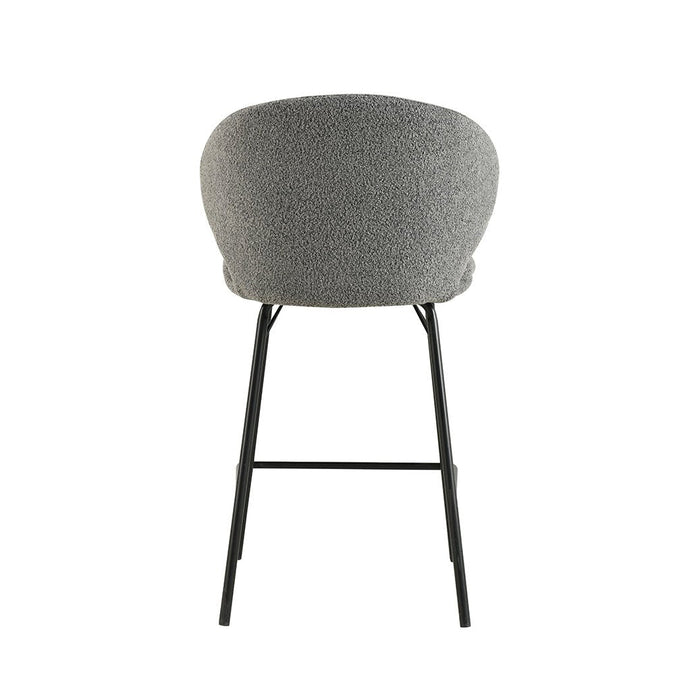 Barhocker Talence Dunkelgrau mit schwarzem Fuß Mahom Erfolgreich