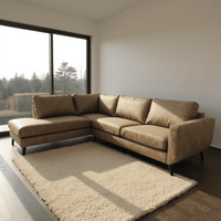 Ecksofa Bonanza 4-Sitzer Links Braun