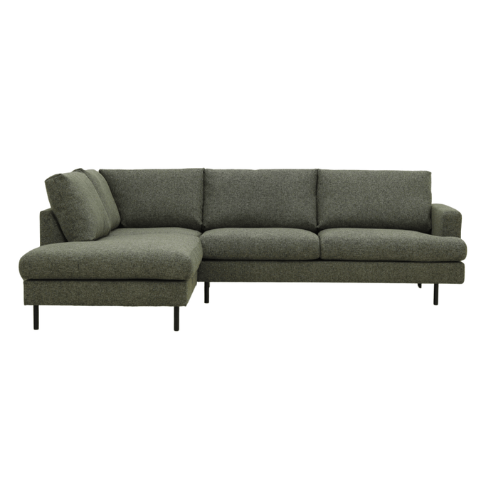 Ecksofa Nolio 4-Sitzer Links Grün