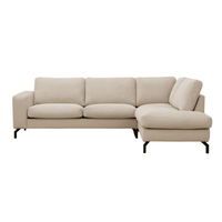 Ecksofa Nora 4-Sitzer Rechts Creme