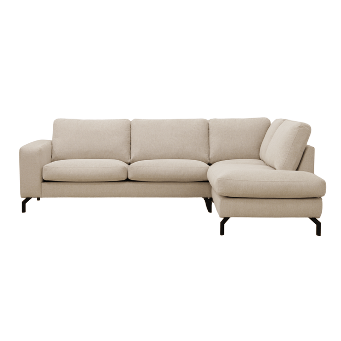 Ecksofa Nora 4-Sitzer Rechts Creme