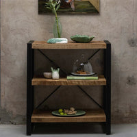 Mangoholz Bücherschrank Britt 90 cm Mahom