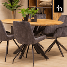 Mangoholz Esstisch Bologna Oval 180x100 cm Mahom