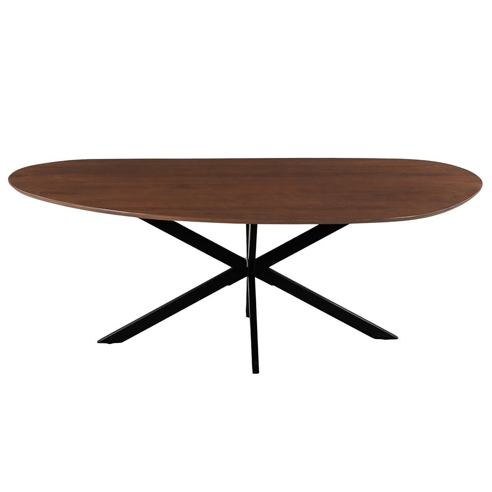 Mangoholz Esstisch Organisch Braun 180x90 cm