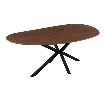 Mangoholz Esstisch Organisch Braun 180x90 cm