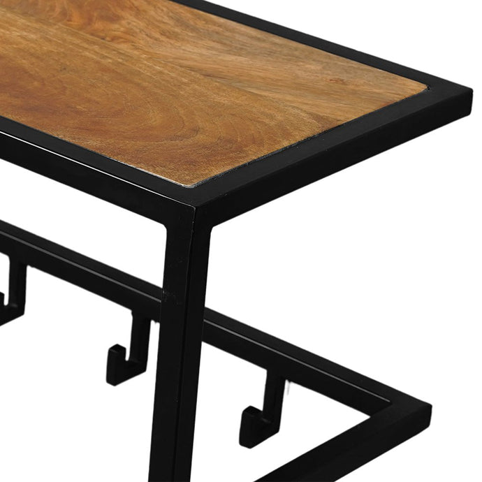 Mangoholz Garderobe 78x30x26 cm Mahom