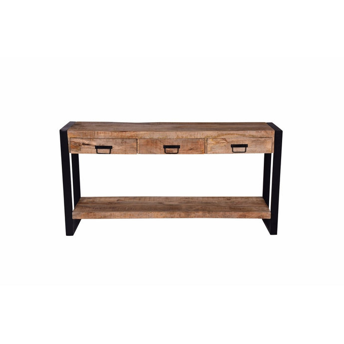 Mangoholz Seitentisch Britt 3 Schubladen Mahom