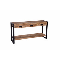 Mangoholz Seitentisch Britt 3 Schubladen Mahom