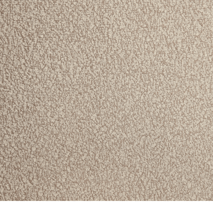 Esszimmerstuhl Lille Sand Bouclé Stoff mit schwarzem Fuß Mahom