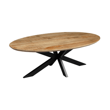 Mangoholz Couchtisch Vicenza Oval Mahom