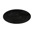 Mangoholz Couchtisch Vicenza Schwarz Oval Mahom