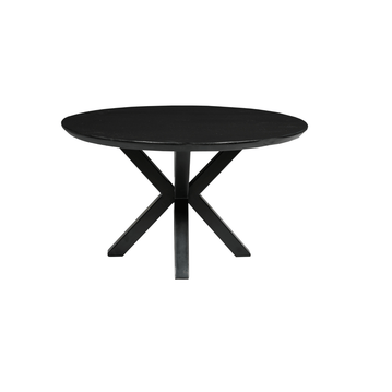 Mangoholz Couchtisch Vicenza Schwarz 70 cm Mahom