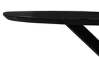 Mangoholz Esstisch Bologna Oval Schwarz 220x110 cm Mahom