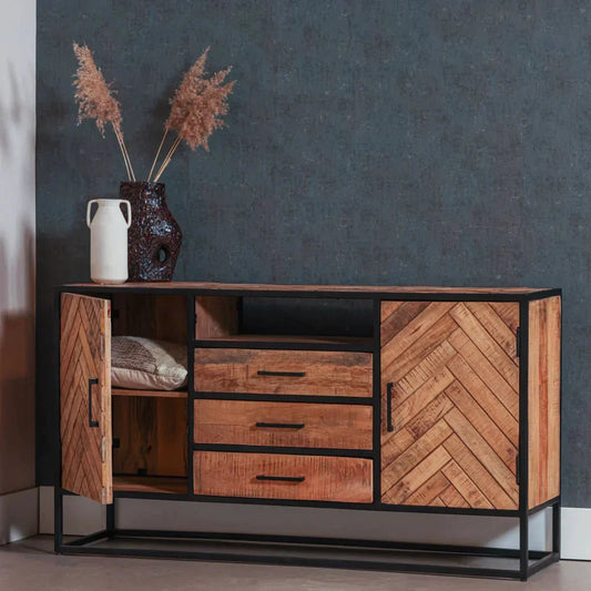 Mangoholz Anrichte Toronto 145x80 cm Mahom
