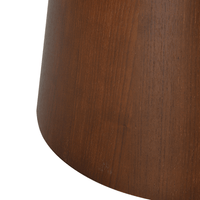 Esstisch Adelaide rund 120 cm Walnuss dunkel Mahom