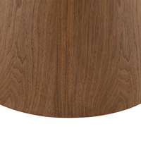 Esstisch Adelaide rund 120 cm Walnuss Mahom