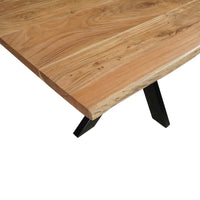 Akazienholz Esstisch Edge Rechteck 160x90 cm Mahom