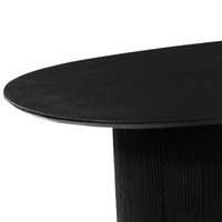Mangoholz Esstisch Chiara Schwarz 180x100 cm Mahom