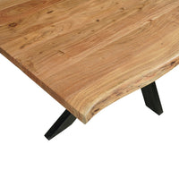 Akazienholz Esstisch Edge Rechteck 180x100 cm Mahom