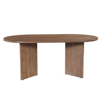 Mangoholz Esstisch Sara 180x100 cm Walnuss Mahom