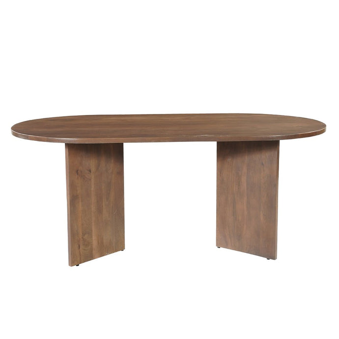 Mangoholz Esstisch Sara 180x100 cm Walnuss Mahom