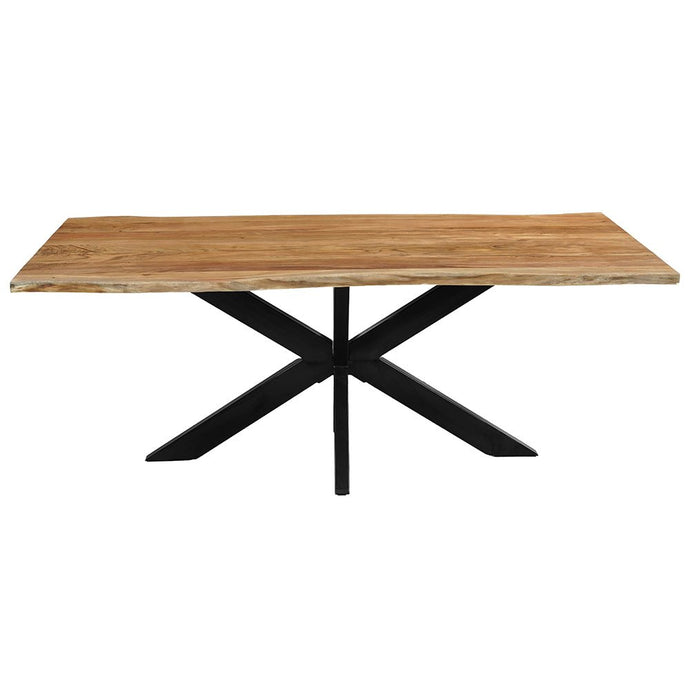 Akazienholz Esstisch Edge Rechteck 200x100 cm Mahom