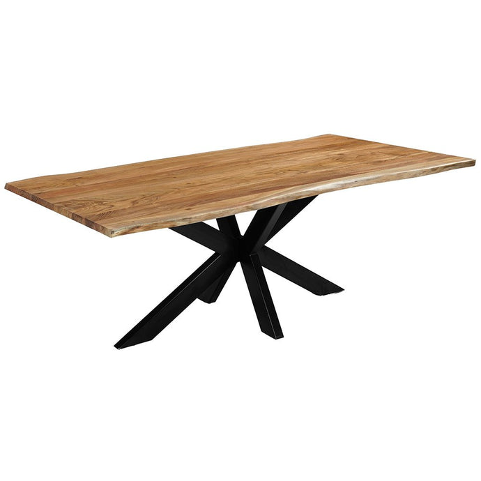 Akazienholz Esstisch Edge Rechteck 200x100 cm Mahom