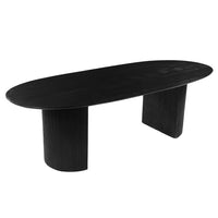 Mangoholz Esstisch Chiara Schwarz 220x100 cm Mahom