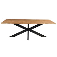 Akazienholz Esstisch Edge Rechteck 220x100 cm Mahom