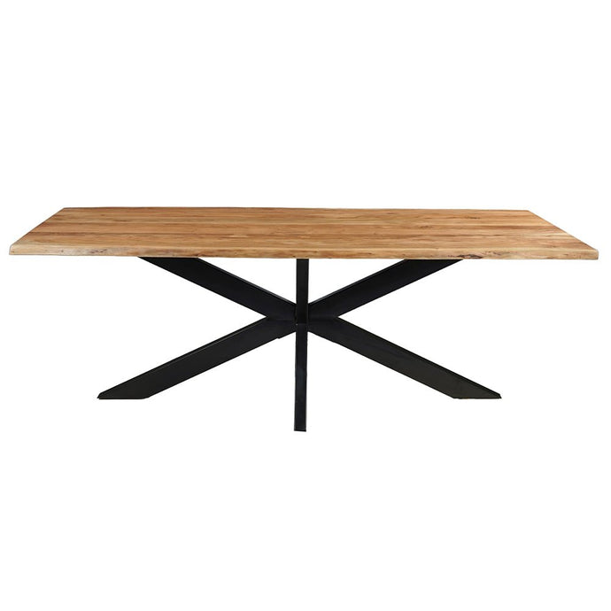 Akazienholz Esstisch Edge Rechteck 220x100 cm Mahom