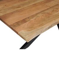 Akazienholz Esstisch Edge Rechteck 220x100 cm Mahom