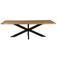 Akazienholz Esstisch Edge Rechteck 240x100 cm Mahom