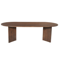 Mangoholz Esstisch Sara 240x110 cm Walnuss Mahom