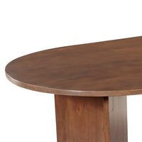 Mangoholz Esstisch Sara 240x110 cm Walnuss Mahom
