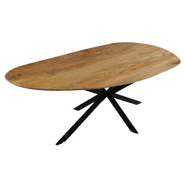 Mangoholz Esstisch Organisch Braun 220x110 cm