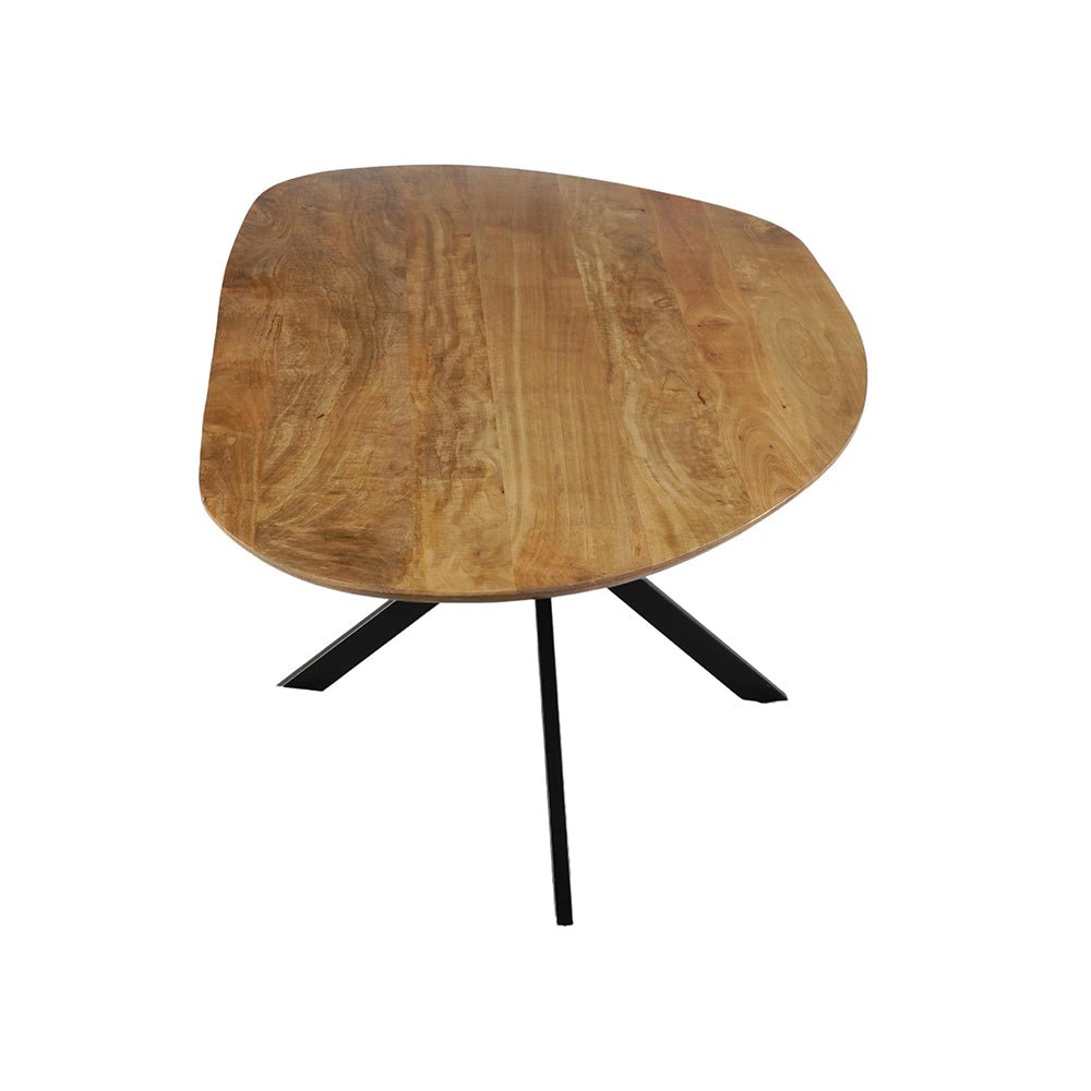 Mangoholz Esstisch Organisch Braun 210x100 cm