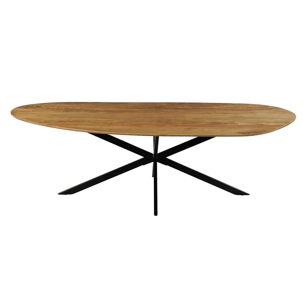 Mangoholz Esstisch Organisch Braun 210x100 cm