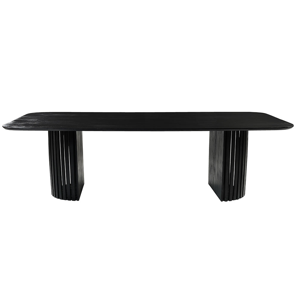 Mangoholz Esstisch schwarz rechteckig 180x100 cm