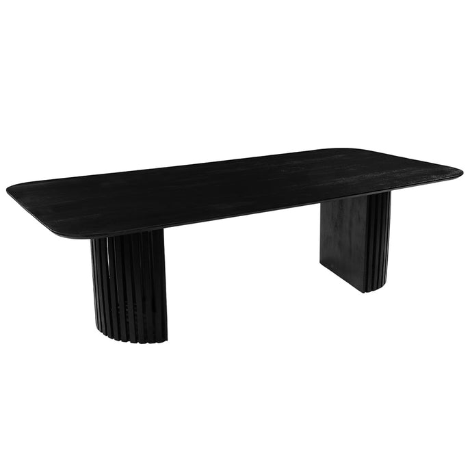 Mangoholz Esstisch Lucia Schwarz 210x100 cm Mahom