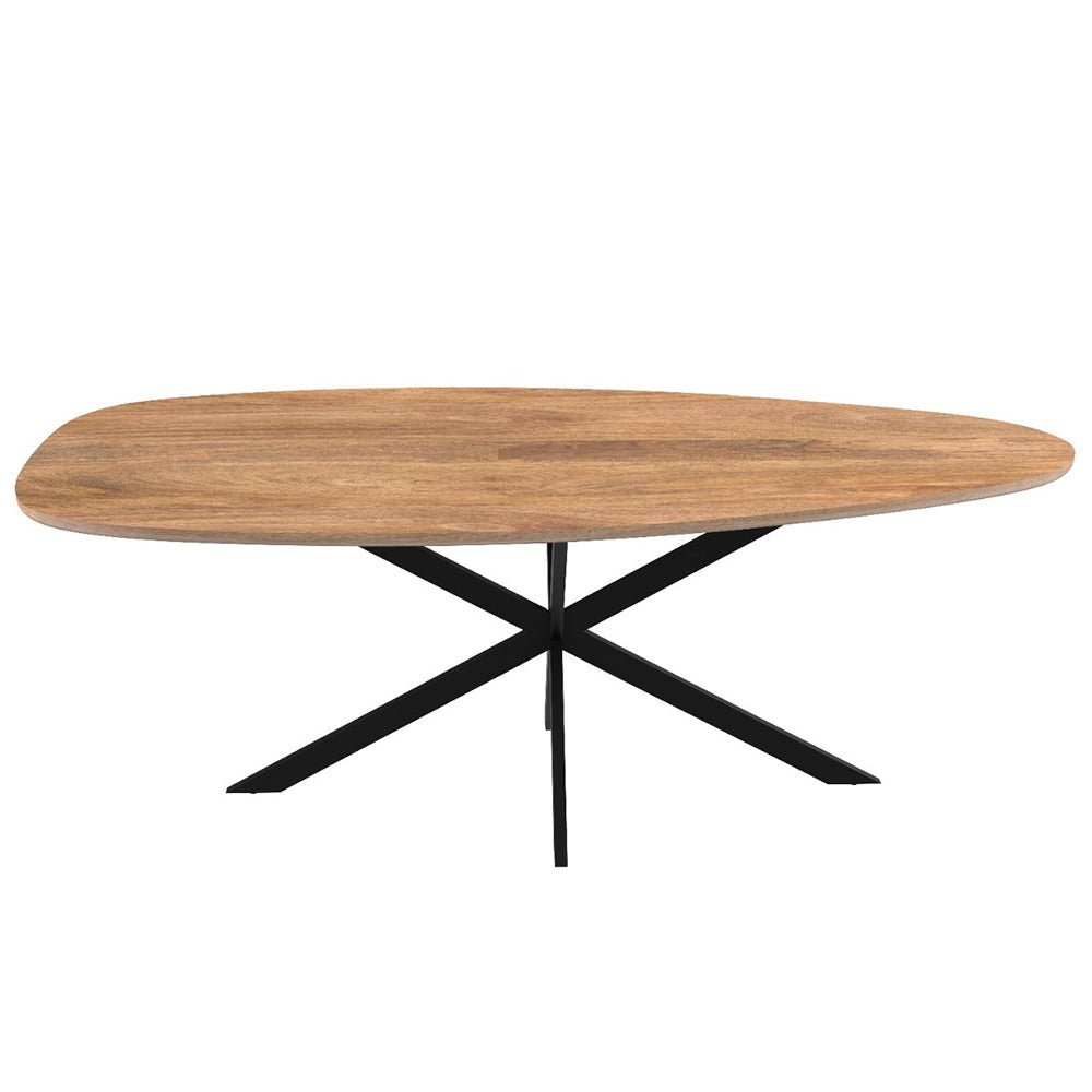 Mangoholz Esstisch Organisch Braun 260x120 cm