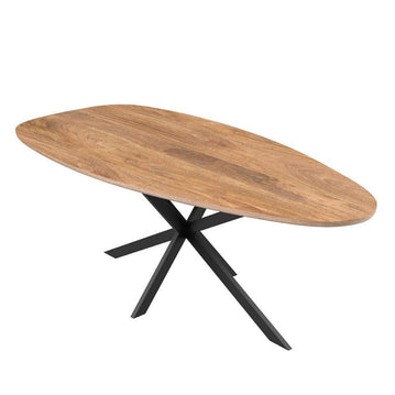 Mangoholz Esstisch Organisch Braun 220x110 cm